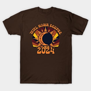 Retro Total Solar Eclipse - 2024 T-Shirt